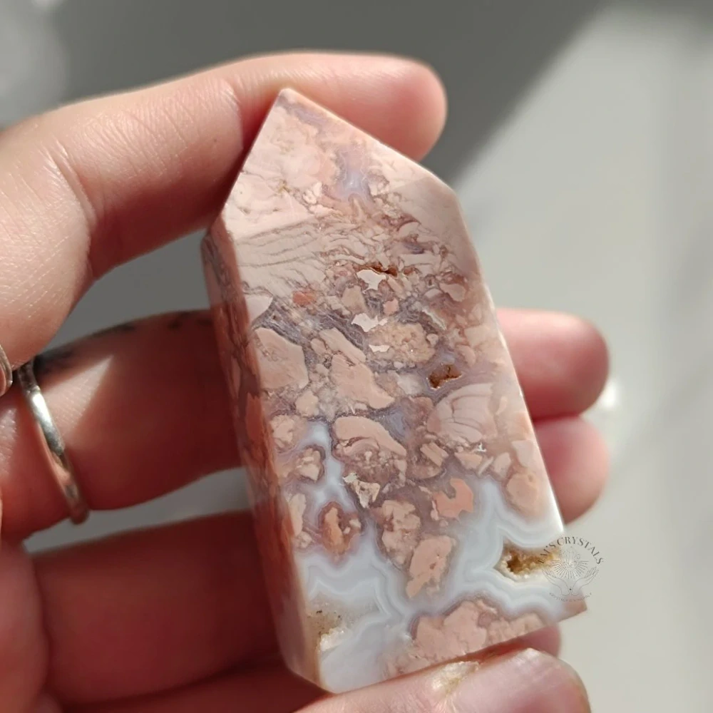 COTTON CANDY achát - obelisk č.3 59,6g