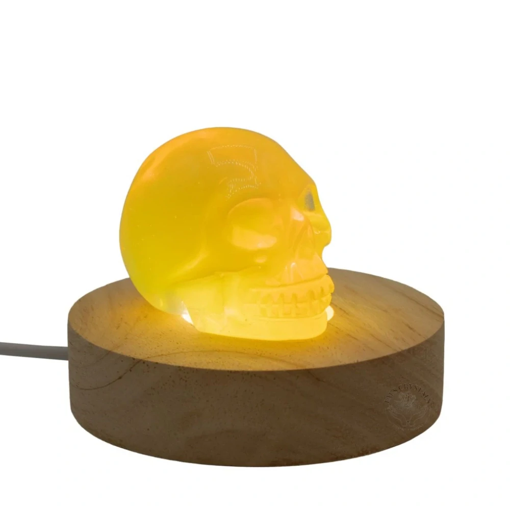 Kulatý Dřevěný USB LED Stojan 8cm- Studená / Teplá / Denní Světlo
