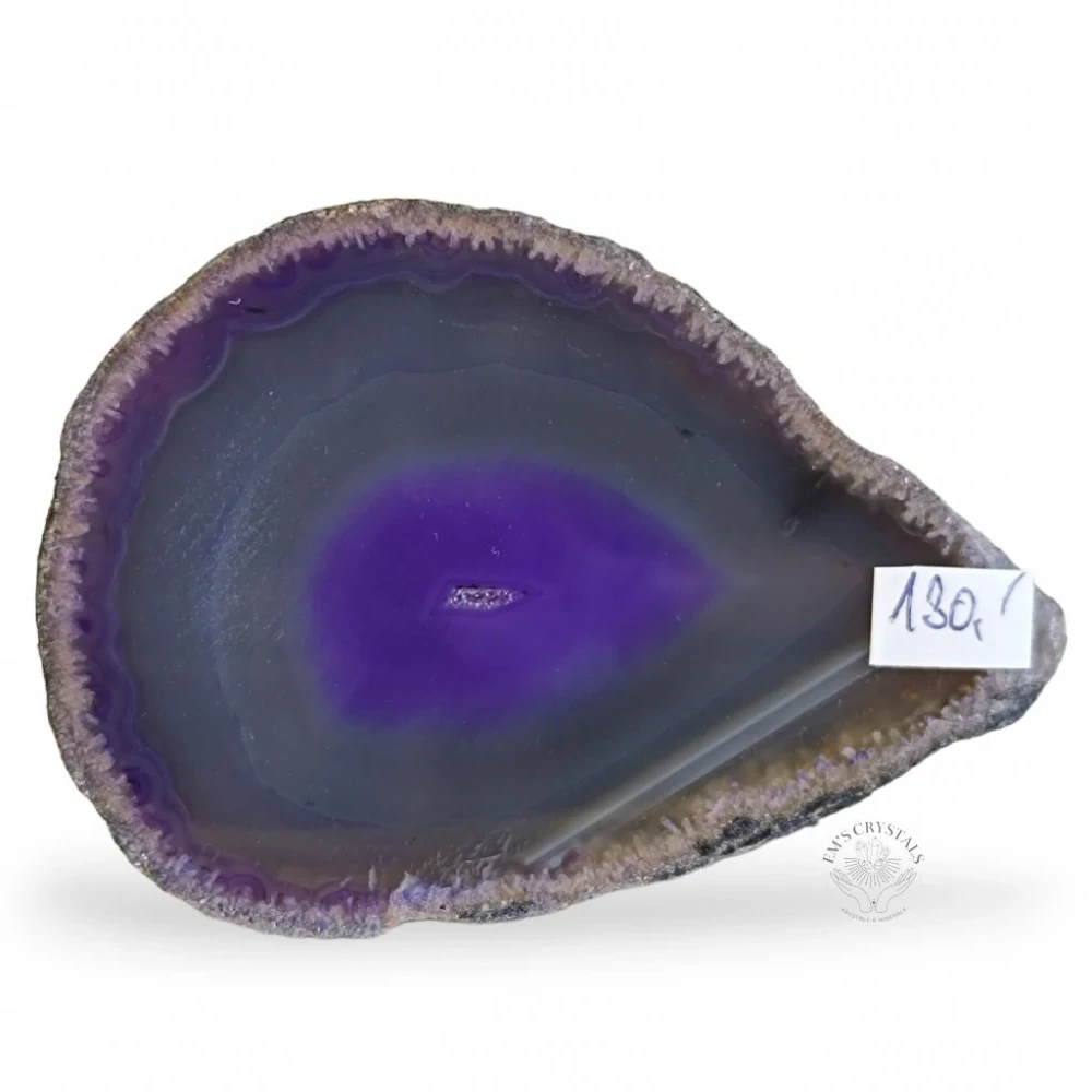 ACHÁT leštěná půlka 185g