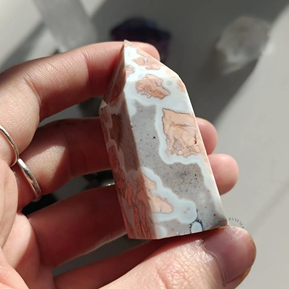 COTTON CANDY achát - obelisk č.2 57,8g