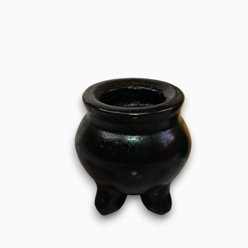 MINI kotlík z minerálu Černý obsidián