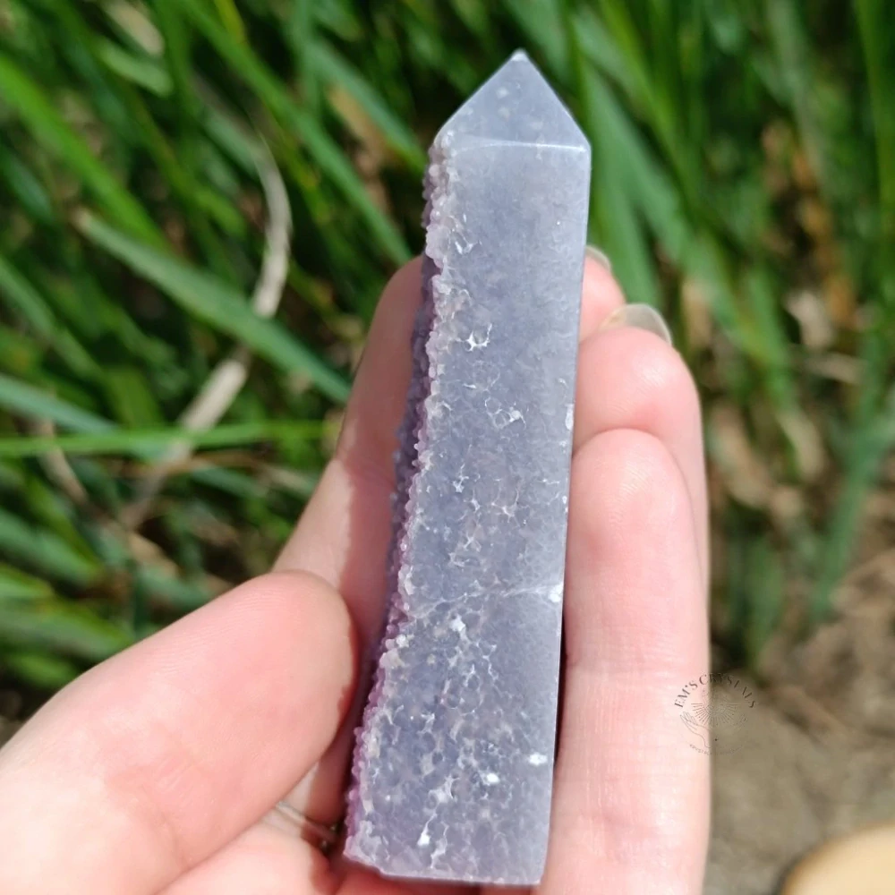 ACHÁT HROZNOVÝ obelisk polosurový č.5 53,9g