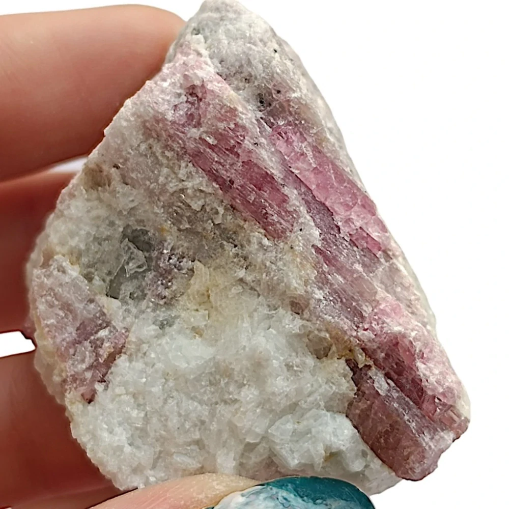TURMALÍN RŮŽOVÝ (Rubelit) surový 40-50g, cca 4cm