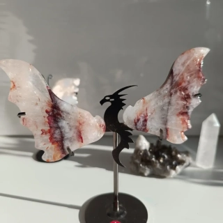 DRAČÍ KŘÍDLA - KŘIŠŤÁL S HEMATITEM (Fire quartz)