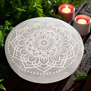 SELENIT tácek 10cm Mandala