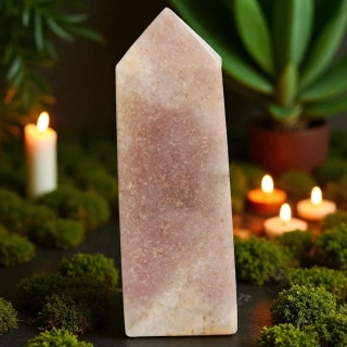 RŮŽOVÝ AMETYST obelisk č.9 85,1g