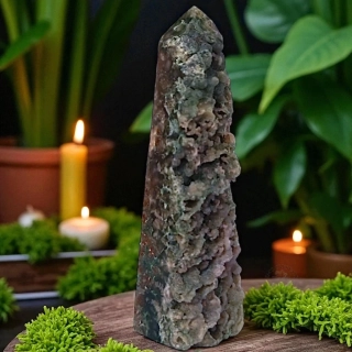 ACHÁT HROZNOVÝ obelisk polosurový č.18 40g