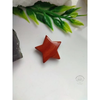 JASPIS ČERVENÝ hvězdička 3cm