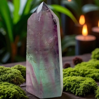 FLUORIT  obelisk č.5 72,8g