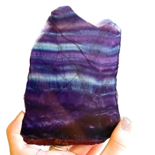 FLUORIT leštěný plátek č.1 296g 14,4cm